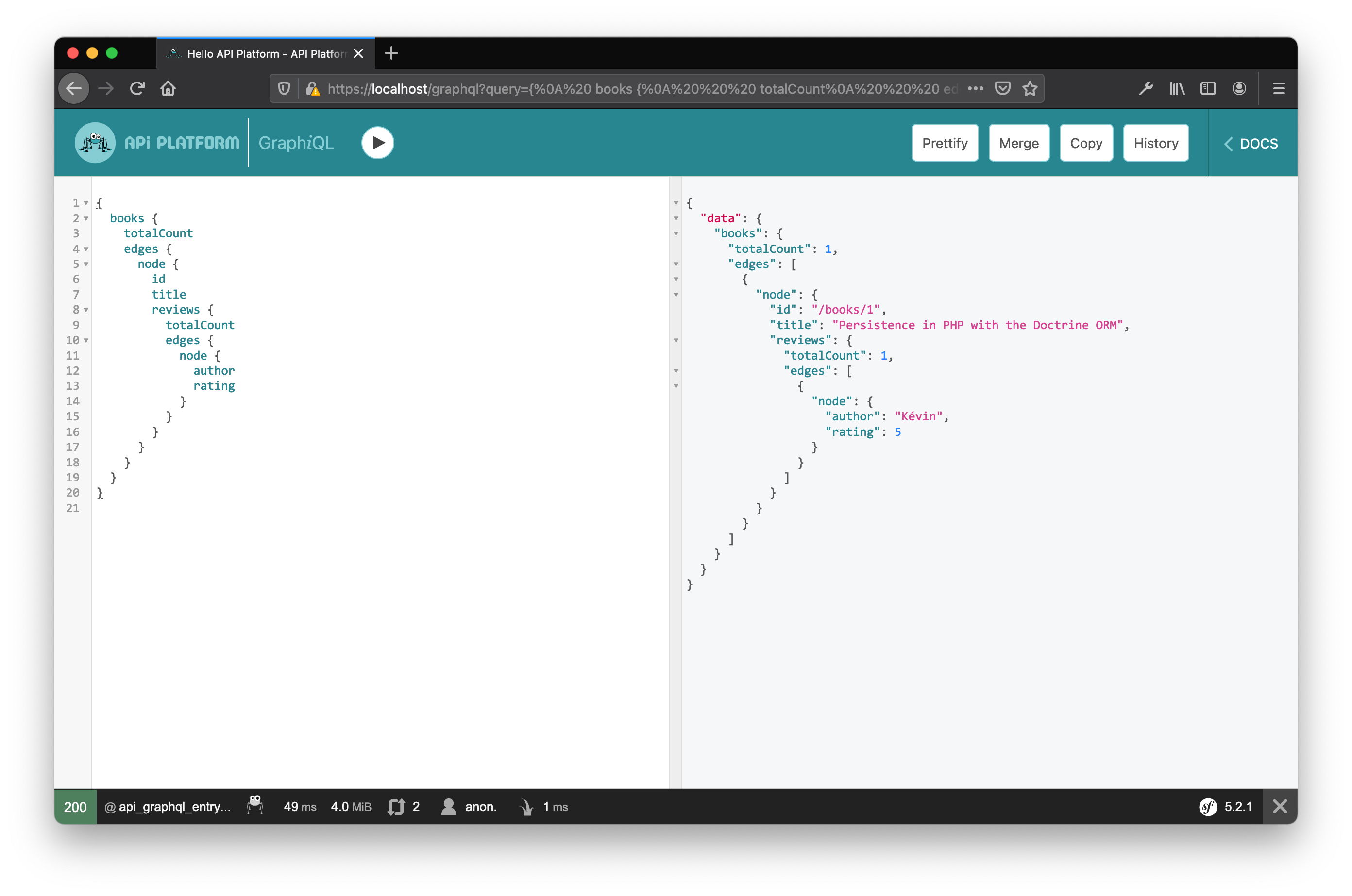 GraphQL endpoint